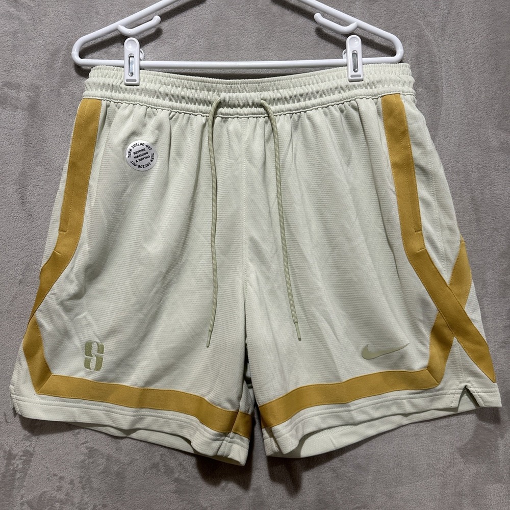 Nike Dri-Fit EYBL Sabrina Basketball Shorts Womens L White FB8425-020 NWT - Picture 2 of 14
